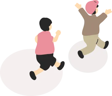 こどもが遊ぶイラスト